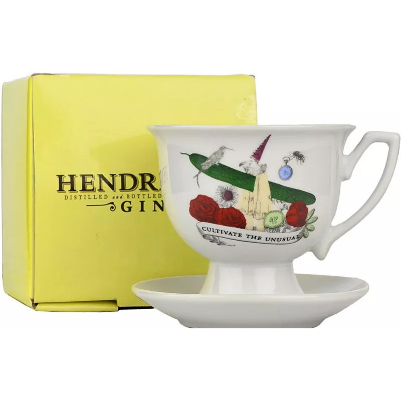 Hendricks Gin Tea Cup Set Limited Edition Boxed